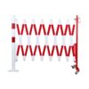 Expanding barrier red-white